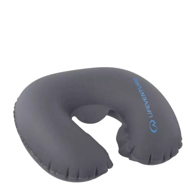 Almofada de pescoço insuflável compacta Lifeventure – preto