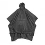 Poncho de chuva de viagem Lifeventure – nylon ripstop impermeável, preto, tamanho único