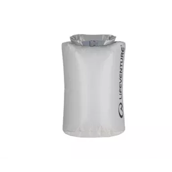 Saco estanque ultraleve Lifeventure Ultralight DryBag 15L - cinzento, IPX6 à prova de água, 50g