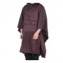 Lifeventure poncho impermeável em Blackcurrant – nylon ripstop com capuz