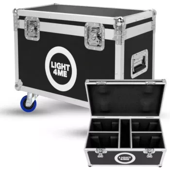 LIGHT4ME 100 SPOT RING CASE 4IN1 flight case para 4 cabeças móveis
