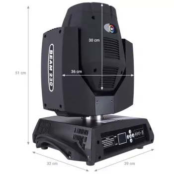 Iluminação moving head LIGHT4ME 7R BEAM 230W