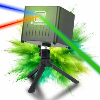 LIGHT4ME ACCU APP LASER projetor laser a bateria com controlo por aplicação Bluetooth