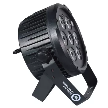 Luz de palco LED LIGHT4ME BLACK PAR 7x10W RGBWA potente e leve