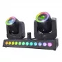 Efeito de luz LED RGBW LIGHT4ME CLONE 1 2 cabeças