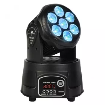 Moving head de lavagem LED LIGHT4ME COMPACT PMH 7x8W