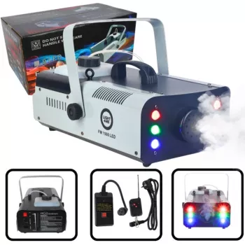 LIGHT4ME FM 1500 LED máquina de nevoeiro gerador de fumo 1500W com LEDs RGB