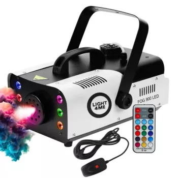 LIGHT4ME FOG 900 Máquina de fumo LED com comando sem fios e LEDs RGB