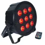 LIGHT4ME LED PAR 9x10W MKII RGBW com controlo remoto IR