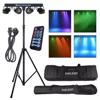 LIGHT4ME LED PAR Laser Beam Kit de iluminação