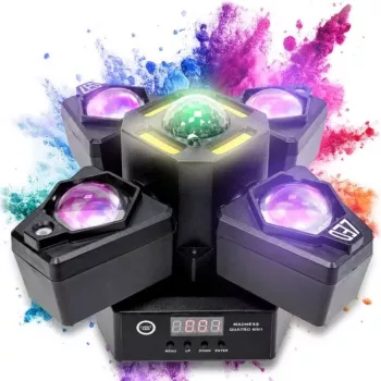 LIGHT4ME MADNESS QUATRO moving head 4 em 1 efeito de luz múltiplo