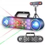 Barra de luz multi-efeitos LIGHT4ME MAGIC BAR 4 6-em-1 com efeitos PAR, Derby, Strobe, Laser, UV e grelha