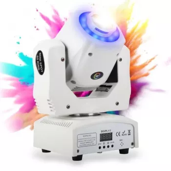 Moving Head Spot LIGHT4ME MINI SPOT 60 RING WH