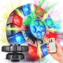 Luz de efeitos múltiplos LIGHT4ME OCTOS Moving com LEDs RGBW, laser vermelho/verde e strobe