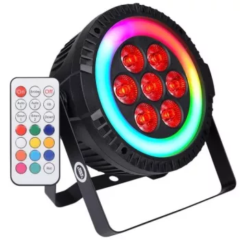 Projetor de palco LIGHT4ME RINGO PAR com anel