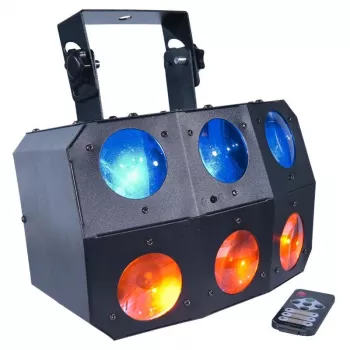 LIGHT4ME SIX EYE BEAM Efeito de projetor LED potente com comando