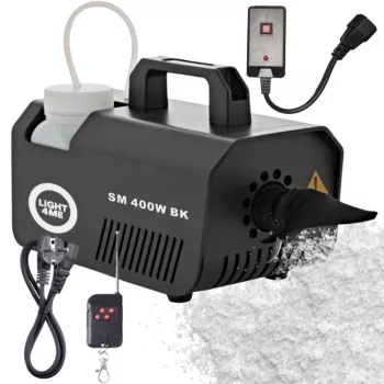 Máquina de neve LIGHT4ME SM 400W BK - depósito de 1L, telecomando com fio, preta