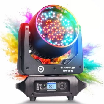 LIGHT4ME STARWASH 19x15W RGBW Cabeça Móvel Wash Light