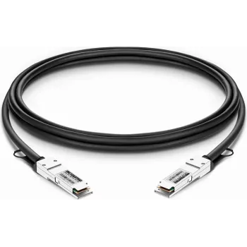 Cabo de cobre de ligação direta Lightwin 100G QSFP28 para QSFP28, 1m, compatível com HPE Aruba (LWO-DAC-QSFP28-1M-HPE)