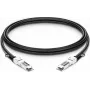 Cabo de cobre de ligação direta Lightwin 100G QSFP28 para QSFP28, 3 m, compatível com HPE Aruba LWO-DAC-QSFP28-3M-HPE