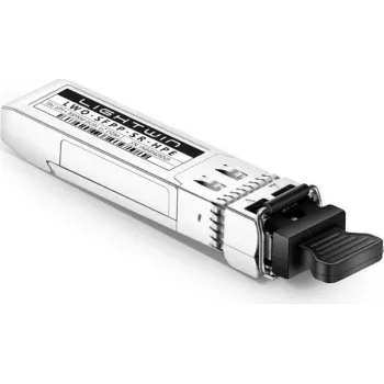 Lightwin Transceptor 10G SFP+ SR, 850nm, 300m, DDM, LC Duplex, Multimodo, Compatível com HP Aruba (LWO-SFPP-SR-HPE)