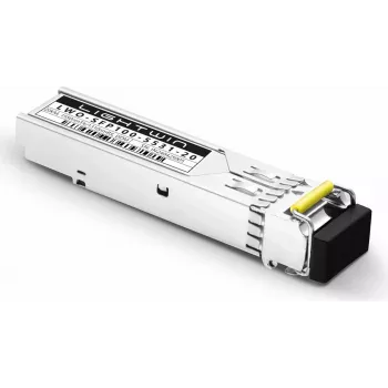 Lightwin 155 Mbps SFP BIDI Transceptor, 1550nm TX / 1310nm RX, 20km, DDM, LC Simplex, Monomodo (LWO-SFP100-5531-20)