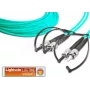 Lightwin LDP-50 ST-ST 5.0 OM3 Cabo de patch de fibra ótica duplex multimodo, 5 m, aqua, LSZH