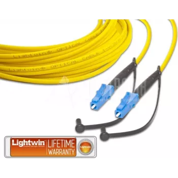 Lightwin LSP-09 LC-LC 20m Cabo de Patch de Fibra Ótica Monomodo Duplex OS1, Amarelo LSP-09 LC-LC 20.0