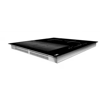 LIN LI-B47221 placa de indução 7200 W – placa vitrocerâmica de encastrar com 4 zonas, controlo tátil, booster, temporizador, preto