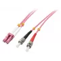 LINDY 15m LC para ST OM4 Multimodo Duplex Cabo de fibra ótica, LSZH, violeta 46355