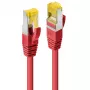 LINDY Cabo de rede RJ45 Cat.7 SFTP PiMF sem halogéneos de 30m, Vermelho 47301