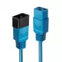 Lindy Cabo de extensão de alimentação IEC C20 para C19 de 3 m, 16 A, azul