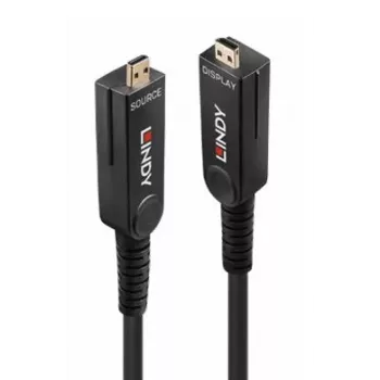 Lindy Cabo Micro-HDMI híbrido de fibra ótica 8K60 LSZH de 40m com conectores HDMI removíveis (38545)