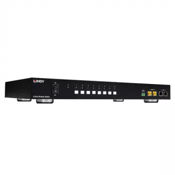 LINDY 8 Port IPower Switch (32623) – PDU com medição e comutação com 8 saídas IEC C13, 10A, 1U para rack