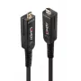 Cabo Lindy Micro-HDMI híbrido de fibra ótica 8K60-LSZH de 80m com conectores HDMI removíveis (38549)