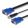 Cabo combinado KVM e USB LINDY 2m