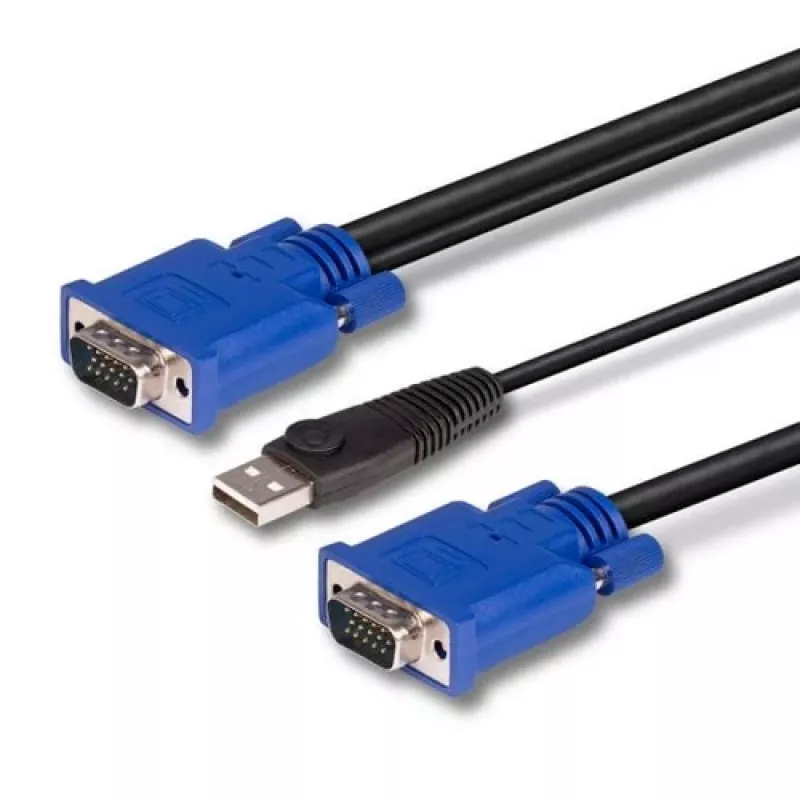 Cabo combinado KVM e USB LINDY 2m