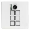 Teclado de controlo LINDY, 6 teclas programáveis e botão rotativo, retroiluminação RGB, USB-C, alumínio, preto 32306