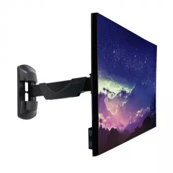 Suporte de parede fixo LINDY para um ecrã (preto, para monitores até 66 cm (26 polegadas), VESA 75x75/100x100)