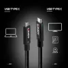 Lindy 43439 USB 3.2 Gen 2 Cabo ativo de USB-C para USB-C, 8 m, 10 Gbps, 8K60, 100 W PD
