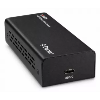 LINDY Conversor USB-C Dante In/Out Interface de áudio 2x2 70617
