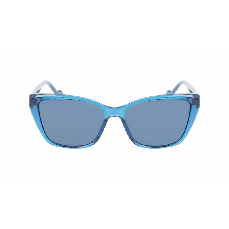Óculos de sol de criança LIU JO LJ3608S531440 rosa quadrados armação de acetato cinzento lentes degradê UV400