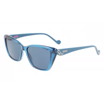 Óculos de sol de criança LIU JO LJ3608S531440 rosa quadrados armação de acetato cinzento lentes degradê UV400