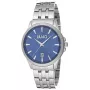 LIU JO MAN TLJ1081 relógio analógico de quartzo 40mm mostrador azul bracelete de malha milanesa prateada