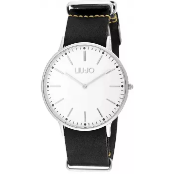 LIU JO relógio de quartzo analógico homem TLJ965 aço inoxidável mostrador azul 41mm