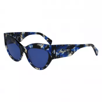 Óculos de sol de mulher LIU JO LJ787S-19 Butterfly cat-eye preto cinzento degradê 55/17/140 mm