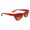 Óculos de sol de mulher LIU JO LJ799S-223 olho de gato Havana castanho degradê 53mm