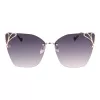 LIU JO Óculos de sol de mulher aviador LJ150S6213714 armação dourada lentes castanhas degradê 62mm