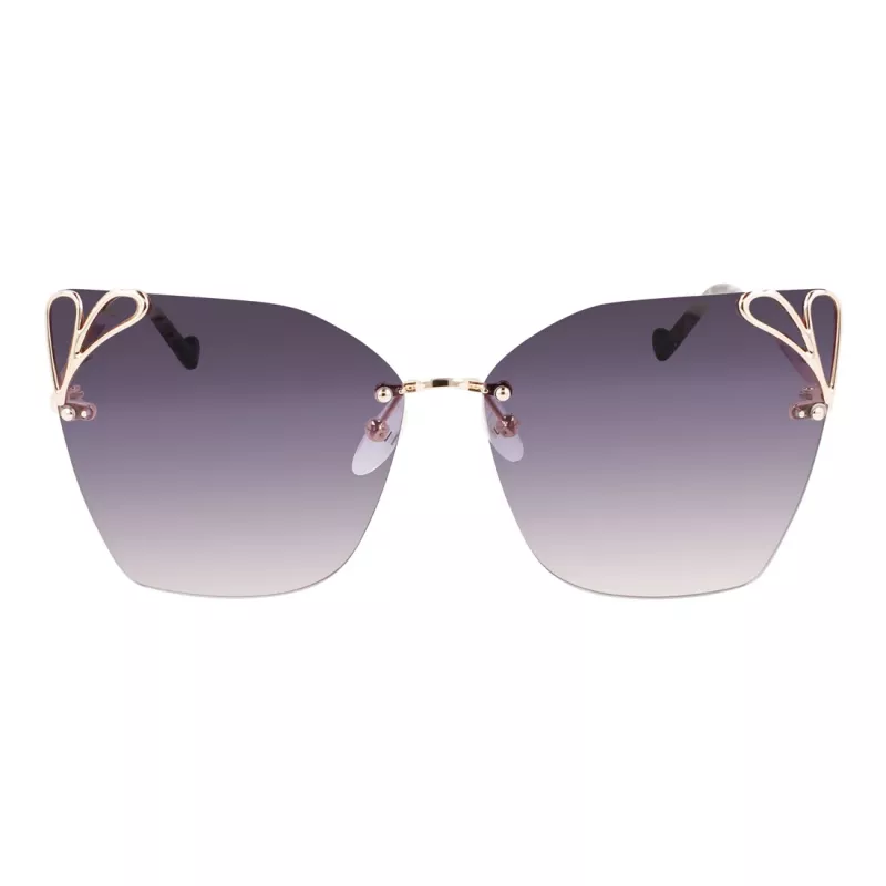 LIU JO Óculos de sol de mulher aviador LJ150S6213714 armação dourada lentes castanhas degradê 62mm