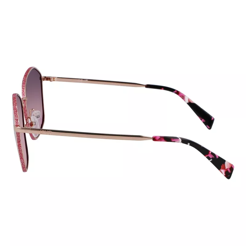 LIU JO Óculos de sol de mulher borboleta cat eye Havana castanho degradê UV400